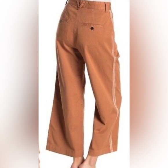 EUC Veronica Beard- Ryder Tuxedo Stripe Pants in Color Clay. Size 4 - Picture 2 of 11